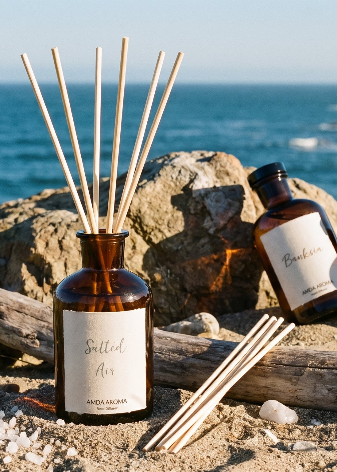 amda aroma botanical reed diffuser with natural fragrance oils
